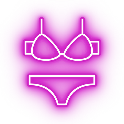 Neon pink underwear set icon